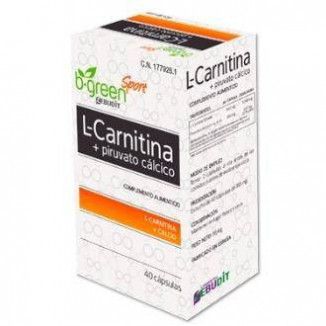 L-carnitina + Piruvato Cálcico 40 Cápsulas B-Green