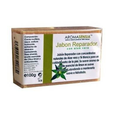 Jabon Reparador Aloe & Te Blanco 100 gr Aromasensia