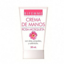 Crema de Manos con Rosa Mosqueta + Aloe Vera + Caléndula 50 ml Bifemme