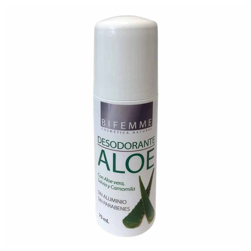 Desodorante Roll-On con Aloe Vera + Salvia + Camomila 75 ml Bifemme