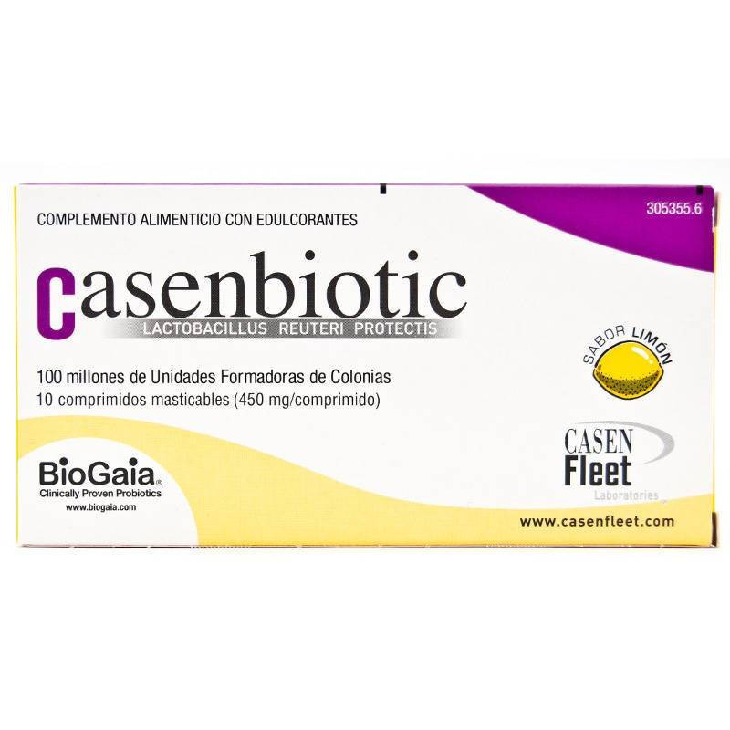 Casenbiotic 10 Comprimidos Sabor Limón