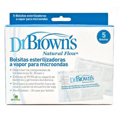 Bolsa Para Esterilización En Microondas Dr. Brown's (5uds)