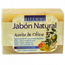 Jabón Natural de Aceite de Oliva 100 g Bifemme