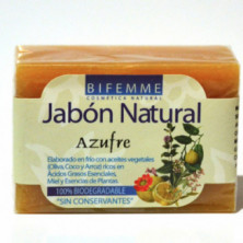 Jabón Natural de Azufre 100 g Bifemme