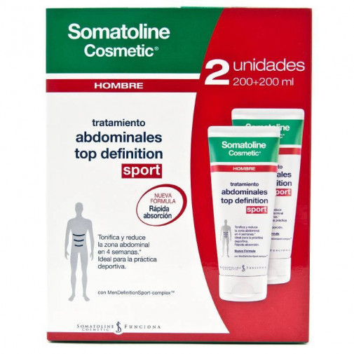 Somatoline Cosmetic Hombre Abdominales Top Definition Duplo 2x200 ml