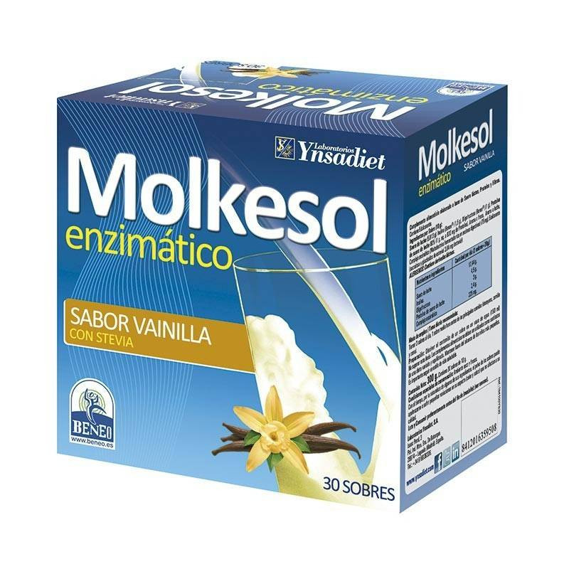 Molkesol Enzimático Sabor Vainilla 30 Sobres Ynsadiet