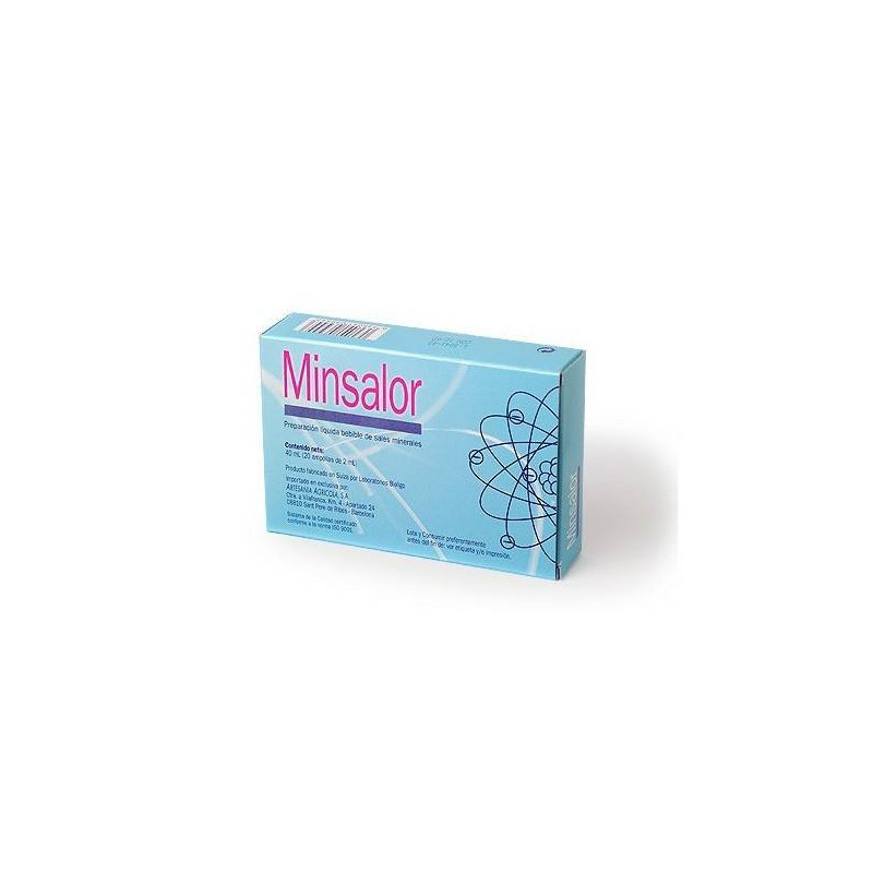 Minsalor 20 Ampollas de 2 ml Plantis