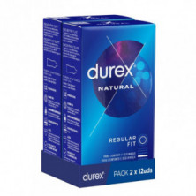 Durex Natural Duplo 12+12 Preservativos