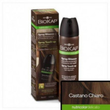 Spray Retoque Castaño Claro 75 ml Biokap