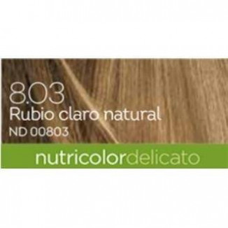 Tinte Rubio Claro Natural 8.03 (Nutricolordelicato) 140 ml Biokap