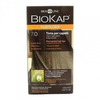 Tinte Rubio Medio Natural 7.0 (Nutricolordelicato) 140 ml Biokap