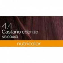 Tinte Castaño Cobrizo 4.4 (Nutricolordelicato) 140 ml Biokap