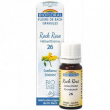 Rock Rose - Heliantemo 26 (Confianza y Serenidad) Flores De Bach Bio Gránulos Sin Alcohol 9 gr Biofloral