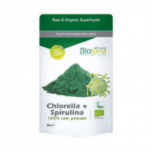 Polvo De Chlorella + Spirulina 200 gr Bio Biotona