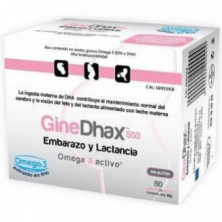 Ginedhax Embarazo 550 mg 80 Cápsulas Epadhax