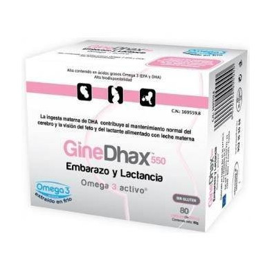 Ginedhax Embarazo 550 mg 80 Cápsulas Epadhax