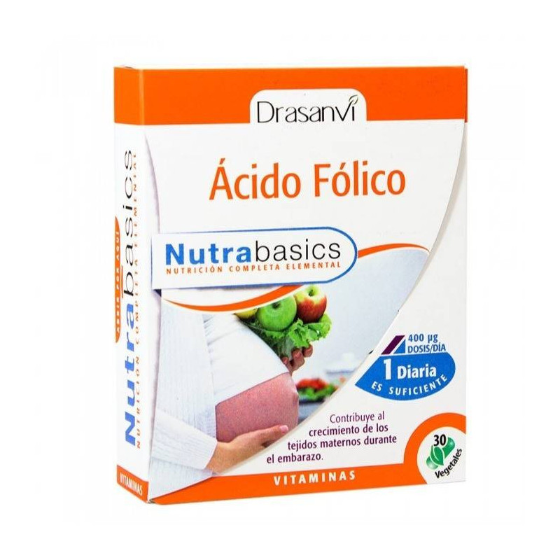 Nutrabasics Acido Folico 30 Cápsulas Drasanvi