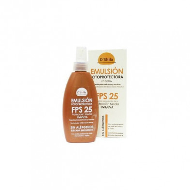 Emulsion Fotoprotectora Spray Fps 25 200 ml Dshila