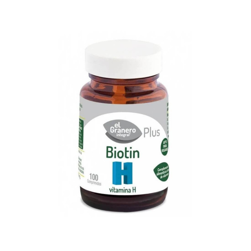 Biotin Vitamina H 310 mg 100 Comprimidos El granero