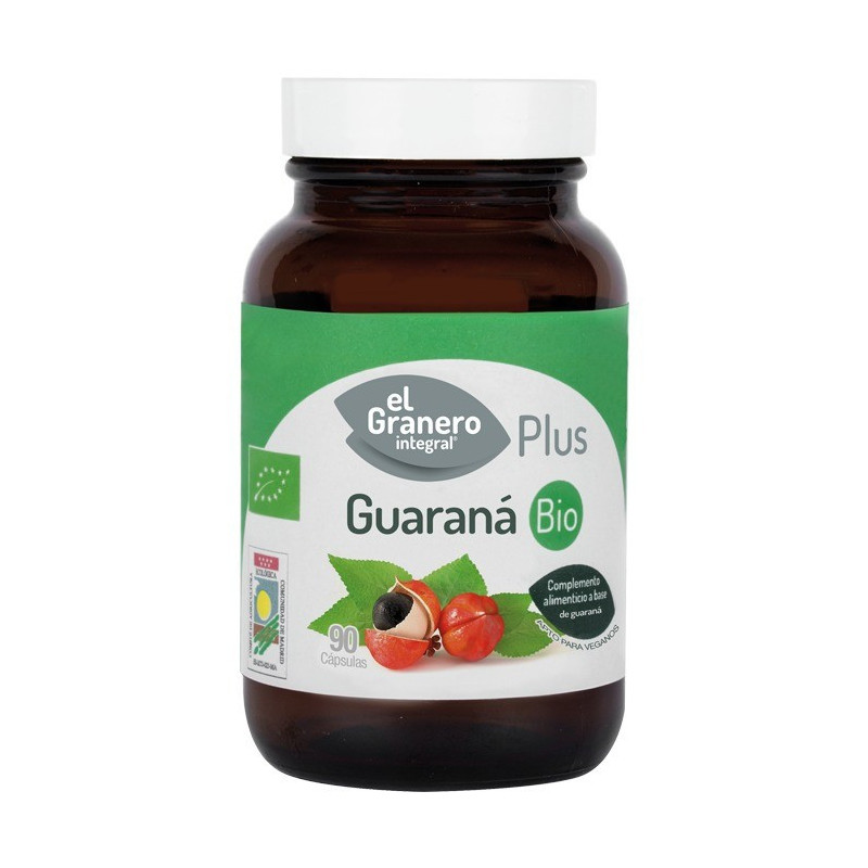 Guarana Bio 400 mg 90 Cápsulas El granero