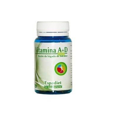 Vitamina A+D Aceite de Higado de Bacalao 100 Perlas New Complements