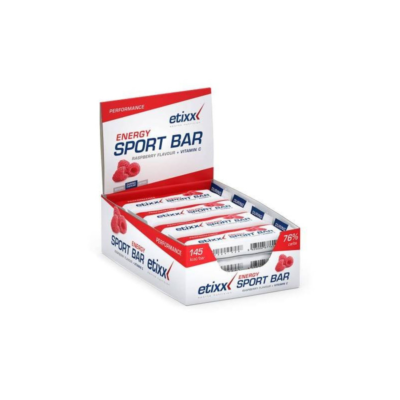 Etixx Energy Sport Barritas Frutos Rojos 12 Unidades