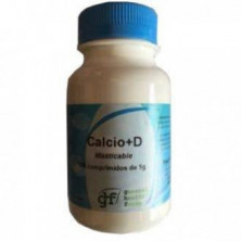 Calcio + Vitamina D 1000 mg 100 Comprimidos Masticables GHF