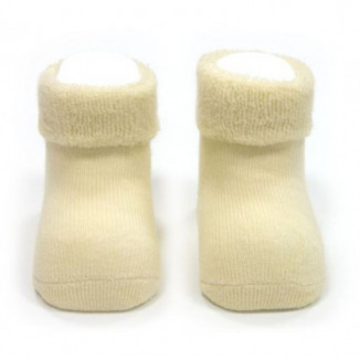 Cambrass Calcetines para Bebé 'Lisos' Beige 1-6M