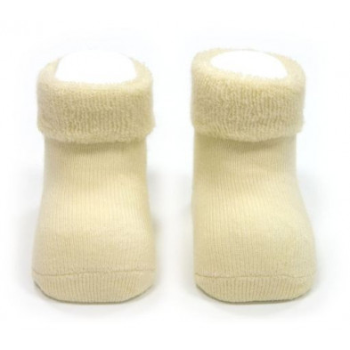 Cambrass Calcetines para Bebé 'Lisos' Beige 1-6M