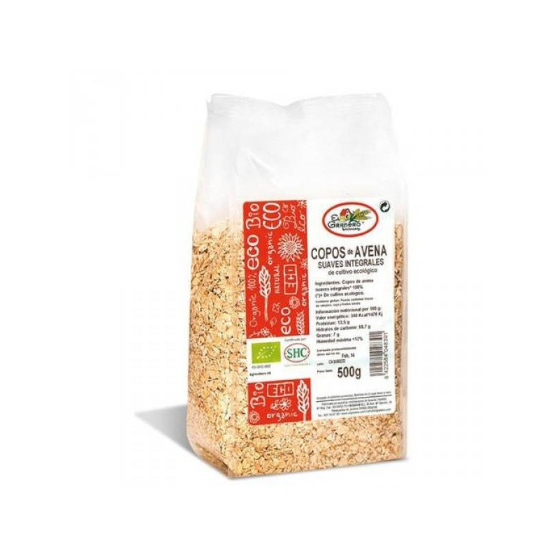 Copos Avena Suaves Integral Bio 500 gr El Granero