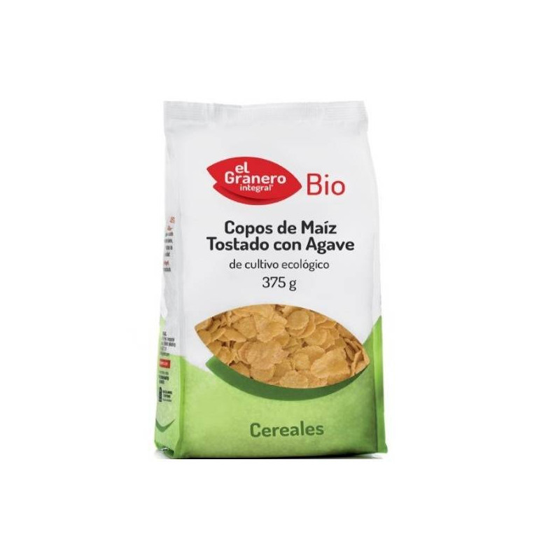 Copos Maiz Tostado con Agave Bio 375 gr El Granero