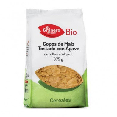 Copos Maiz Tostado con Agave Bio 375 gr El Granero