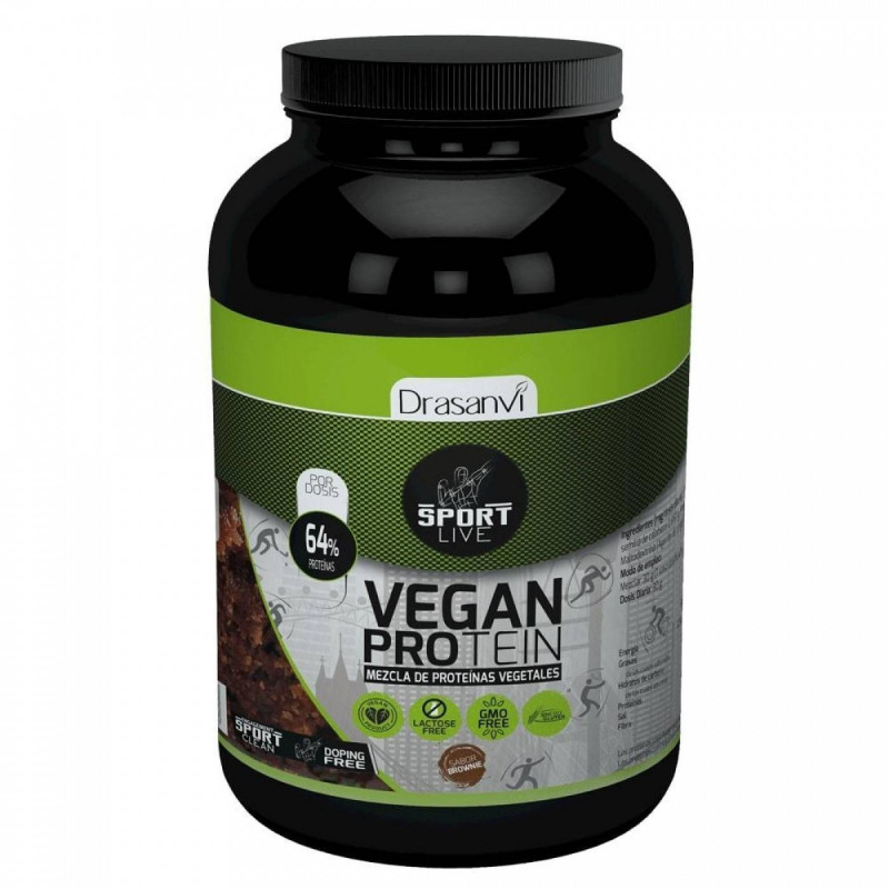 Proteina Vegetal Sabor Brownie 600 gr Drasanvi