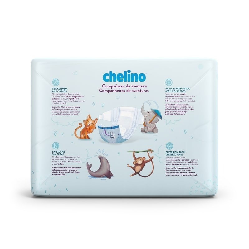 Pañales Chelino Talla 3 (4-10 kg) Tumbado 36 Unidades