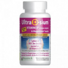 Ultra D-Sium Vitamina D + Magnesio 60 Perlas Holistica