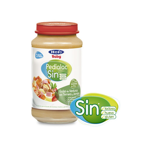 Pedialac Sin Tarrito Verduras Selectas Con Ternera Y Jamón 250G Hero Baby
