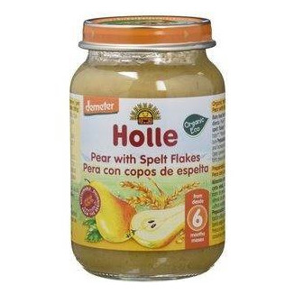 Potito Pera Con Copos De Espelta +6 Meses 190 gr Holle