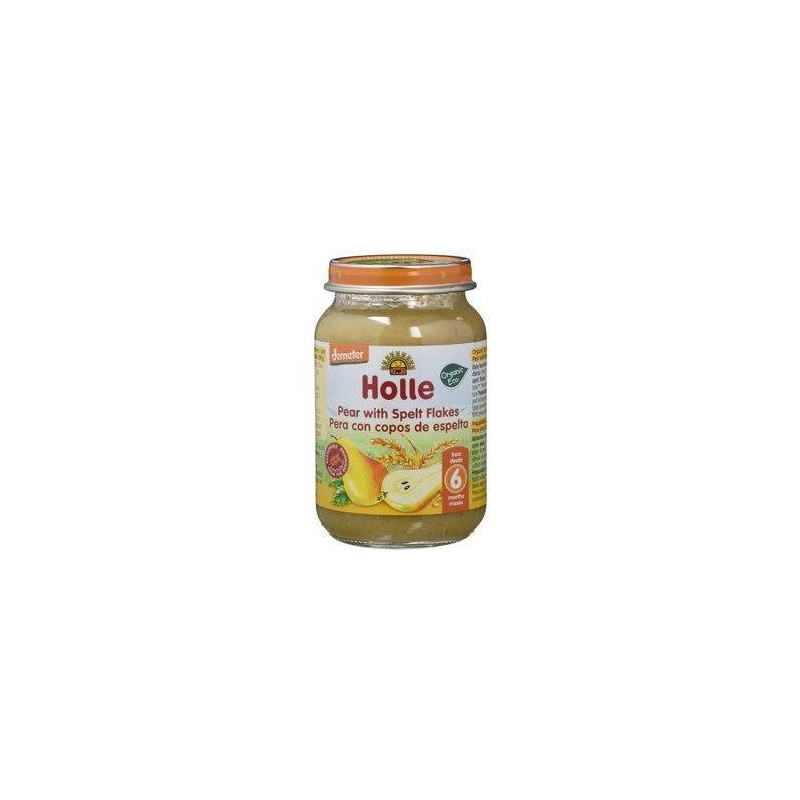 Potito Pera Con Copos De Espelta +6 Meses 190 gr Holle