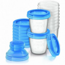 Set Recipientes Leche Materna 180 ml 10 Unidades Philips Avent