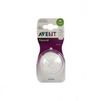 Tetina Natural Flujo Lento 2 Unidades Philips Avent