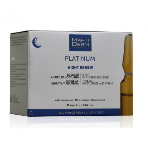 Ampollas Platinum Night Renew 30ud Martiderm