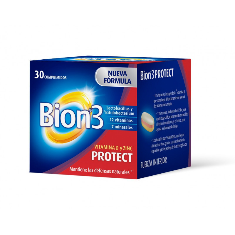 Bion3 Protect Vitamina D y Zinc 30 comprimidos