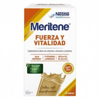 Meritene Fuerza y Vitalidad Batido Sabor Café Descafeinado 15 Sobres Nestle