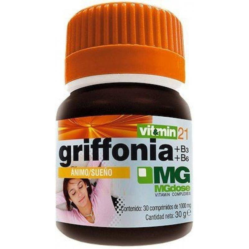 Griffonia +B3+B6 1000 mg 30 Comprimidos Mgdose