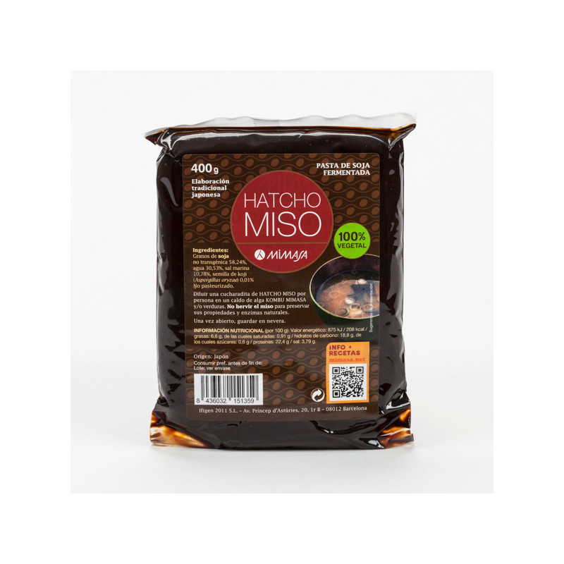 Hatcho Miso 400 gr Soja Mimasa