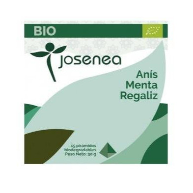 Anis-Manzanilla-Regaliz 10 Piramides Ensobradas Bio Josenea