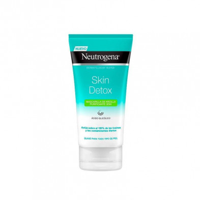 Neutrogena Skin Detox Mascarilla de Arcilla Purificante Ácido Glicólico 150ml