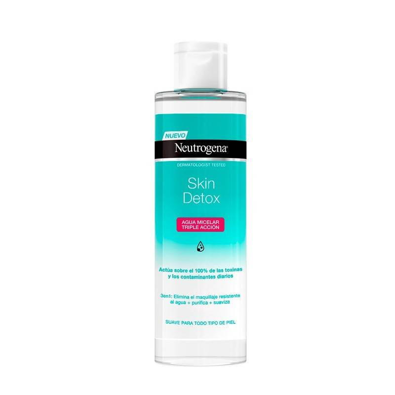 Neutrogena Skin Detox Agua Micelar Triple Acción Elimina Purifica y Suaviza 400ml