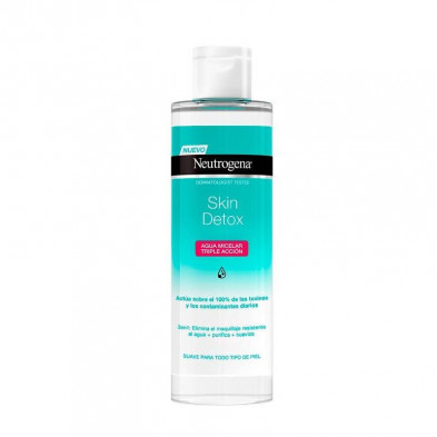 Neutrogena Skin Detox Agua Micelar Triple Acción Elimina Purifica y Suaviza 400ml