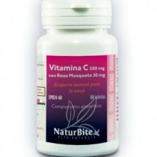 Vitamina C 1000 mg Con Rosa Mosqueta 20 Mg 60 Comprimidos Naturbite